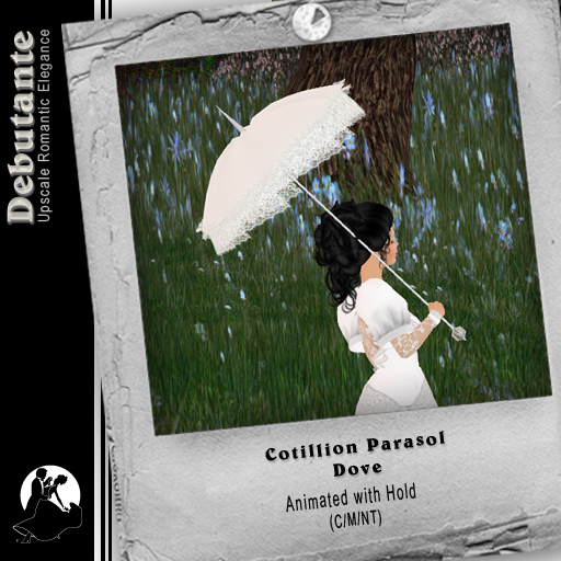 *Deb* Cotillion Parasol (Boxed) Dove