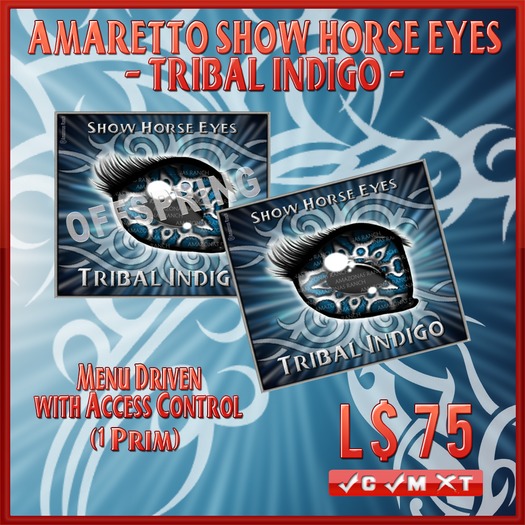 Tribal Indigo Eyes Sign (Boxed)