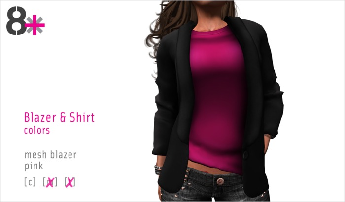 8+ // Blazer & Shirt - Pink