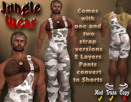 Jungle Wear - Overalls (Camo 2)