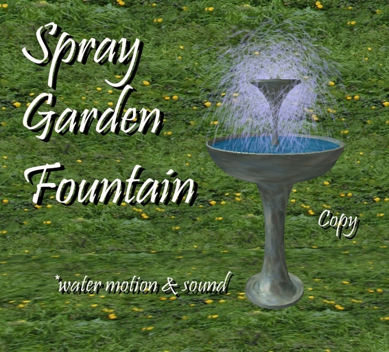 Spray Garden Fountain
