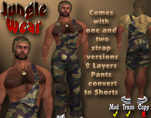 Jungle Wear - Overalls (Camo 3)