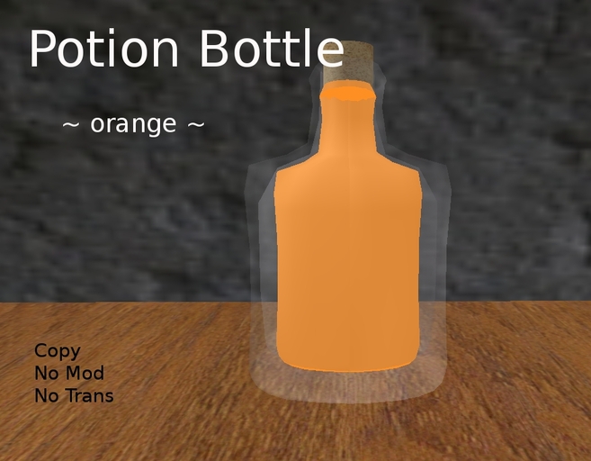 Potion Bottle-orange