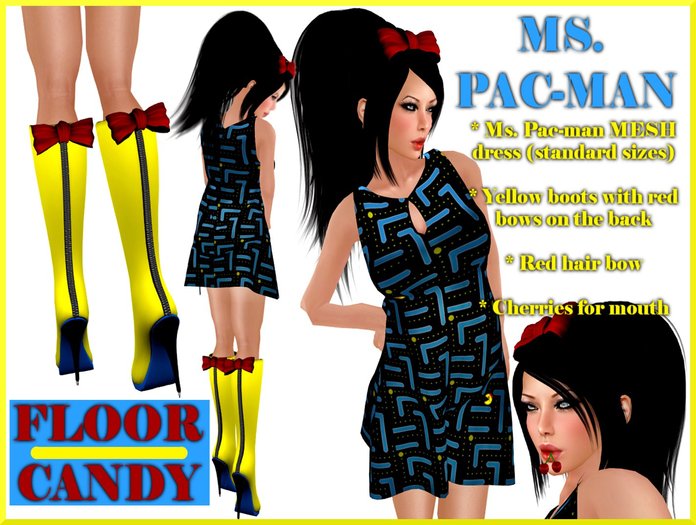 Floor Candy " Ms. Pac-man " 
