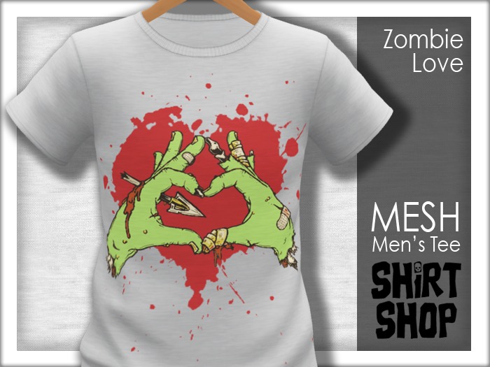 =ShirtShop= Mesh Zombie Love T-Shirt