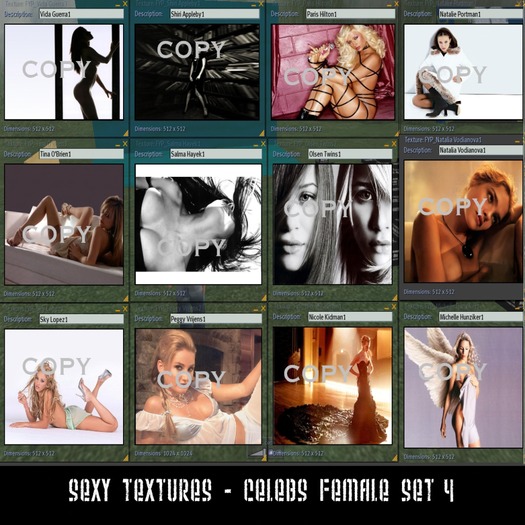 Celebs Female Set 4