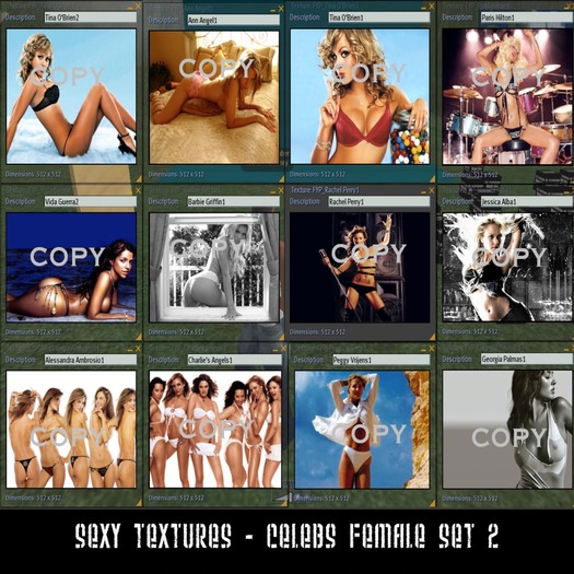 Celebs Female Set 2