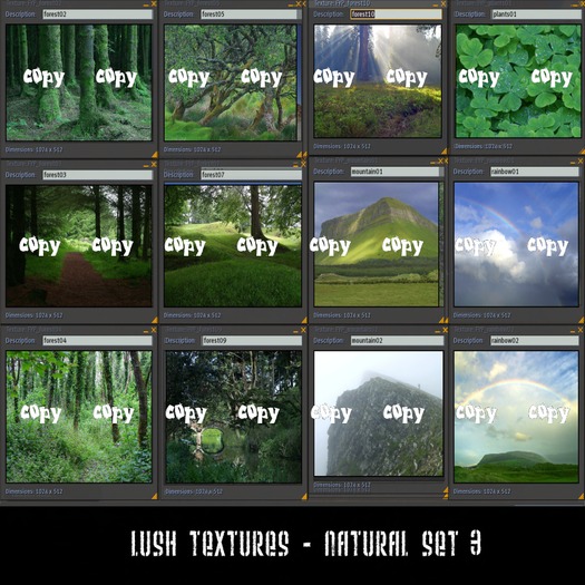 Builder Texture Pack: Natural Set 3 *FULL PERMS*