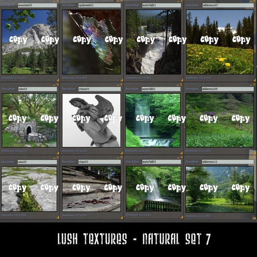 Builder Texture Pack: Natural Set 7 *FULL PERMS*