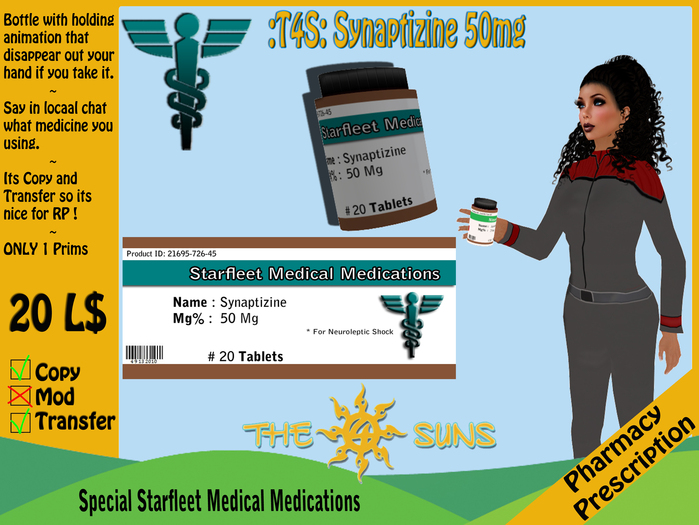 :T4S: Synaptizine 50mg Pharmacy Prescription