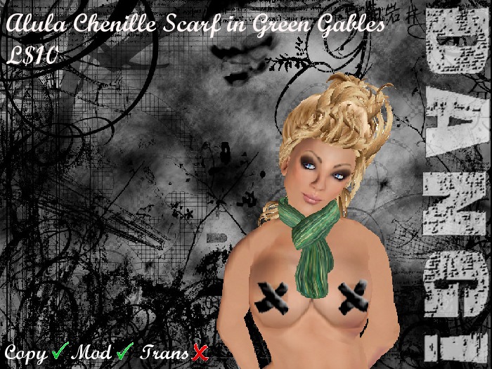DANG! Alula Chenille Scarf ~ Green Gables