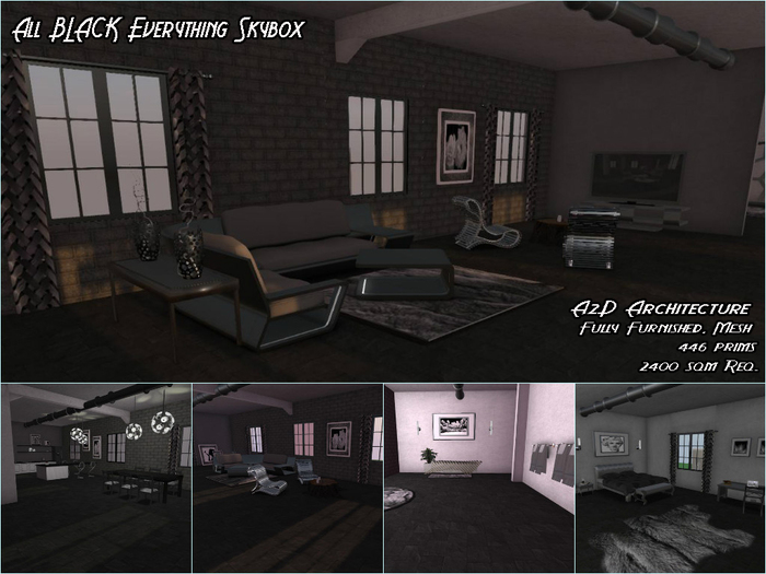 A2D Architecture - All BLACK Everything SkyBox