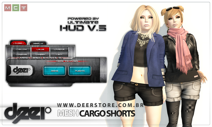 * .:: deeR ::. * MESH cargo shorts #1/2/3 [Multi-Version] BOXED