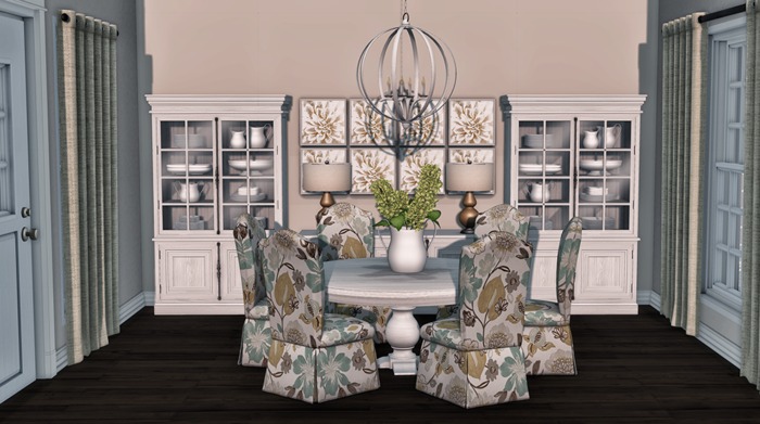 The Loft - Meid Dining Room White