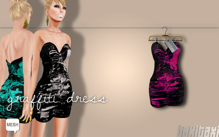 [TAXI TAXI] GRAFFITI RUFFLE [PINK] - MESH
