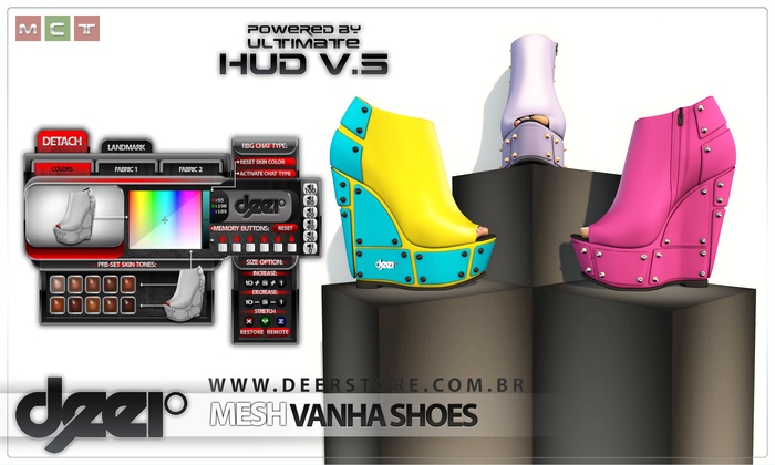 * .:: deeR ::. * MESH vanha shoes [Multi-Texture] DEMO