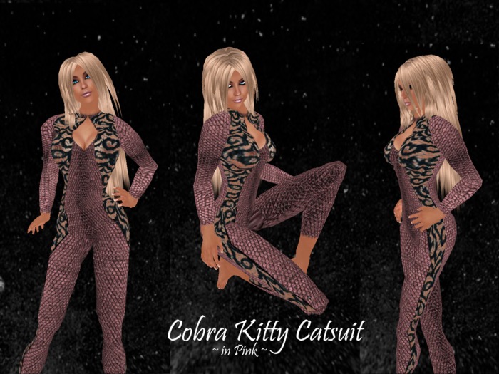 Cobra Kitty Catsuit - Red