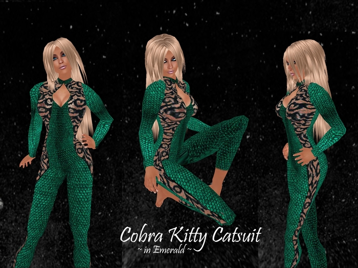 Cobra Kitty Catsuit - Red