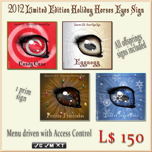 LE Holidays 2012 Eyes Sign (Boxed)