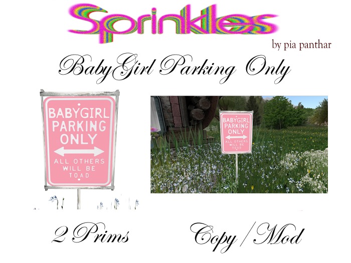 BabyGirl Parking Only