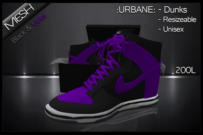 :URBANE: Dunks - Black & Violet