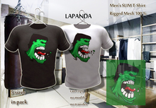 .;[LaPANDA];. GREEN FURIOUS [BLACK & WHITE] 2 COLORS PACK Men T-Shirt Mesh