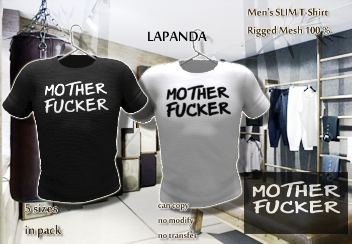 .;[LaPANDA];. MFK [BLACK&WHITE] 2 COLORS PACK Men T-Shirt Mesh