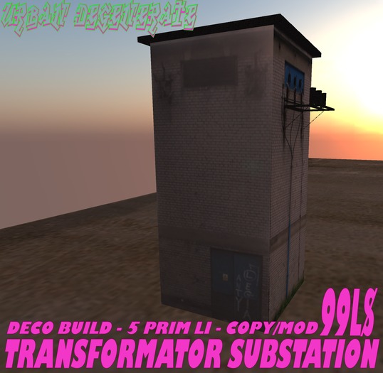 TRANSFORMATOR SUBSTATION RUSSIA T3   - DECO BUILD 1 PRIM 