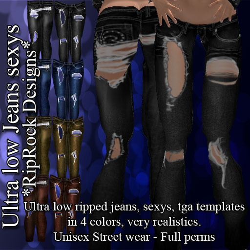 RipRock -  Ripped jeans Unisex