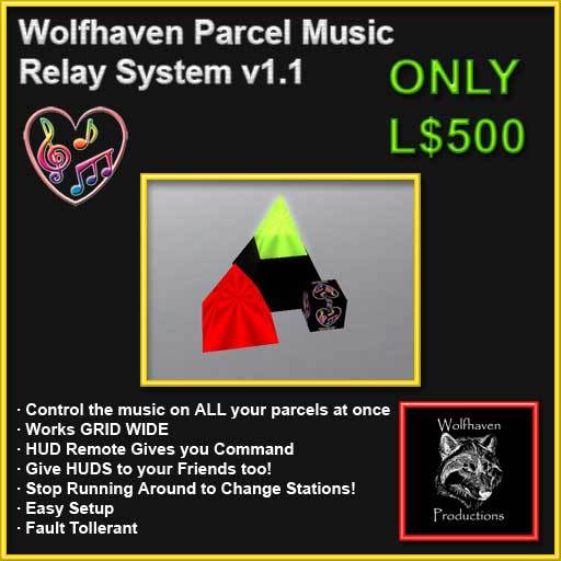 Wolfhaven Parcel Music Relay Control System v1.1 BOXED
