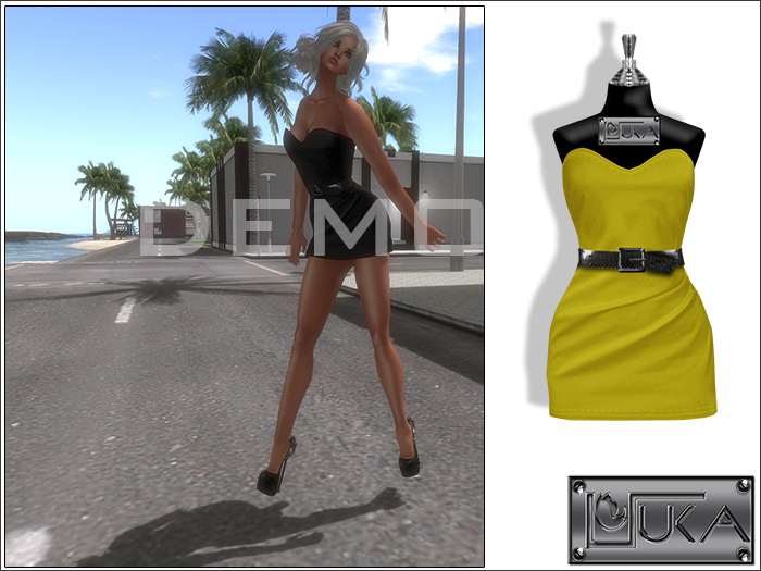 ::::Suki:::: Morea Dress  [yellow] - DEMO
