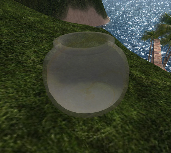Sculpted fishbowl (or candy jar)