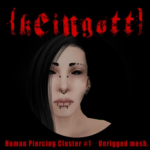 {kein Gott} Human piercing cluster #1 unrigged mesh