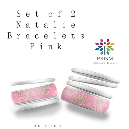 PRISM Natalie Bangle Bracelets in Pink