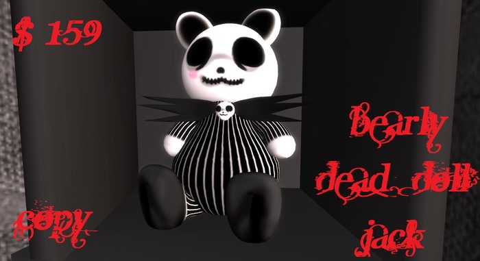 Bearly Dead Doll (Jack Bear) Boxed