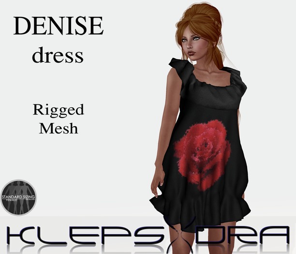 Denise Ruffle Dress - Rose