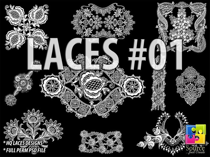 LACE DESIGNS #01 * FULLPERM * PROMO