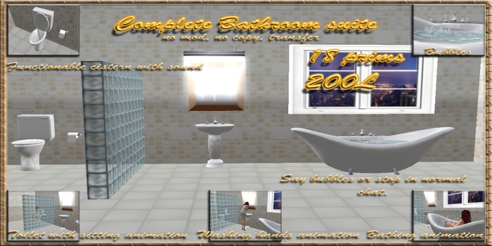 Complete bathroom suite 