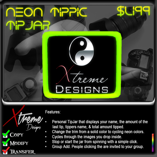 Xtreme 3D TipPic TipJar - Tip Picture Tip jar -