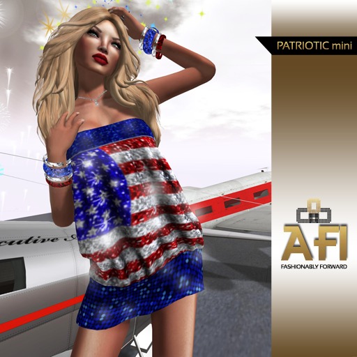 AFI Designs Patriotic Mini Dress (boxed)
