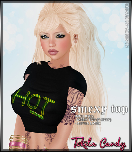 *TC* MESH Smexy Top - HOT MESS - green
