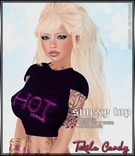 *TC* MESH Smexy Top - HOT MESS - purple2
