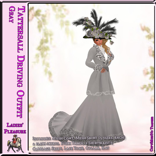 ~LP~ Tattersall Driving Outfit (boxed)  Gray