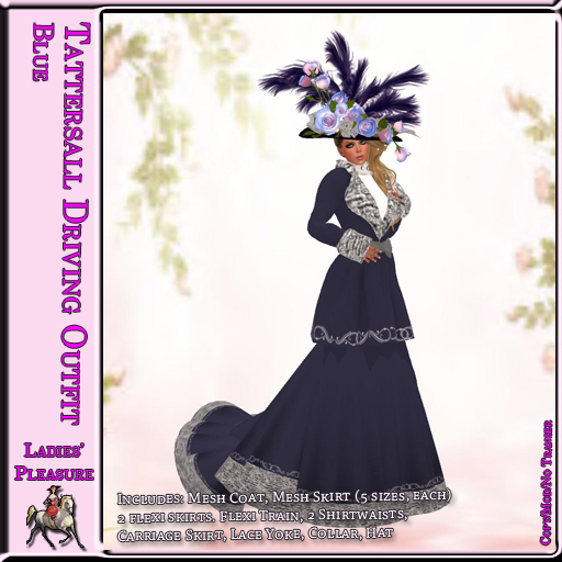 ~LP~ Tattersall Driving Outfit (boxed)  Blue