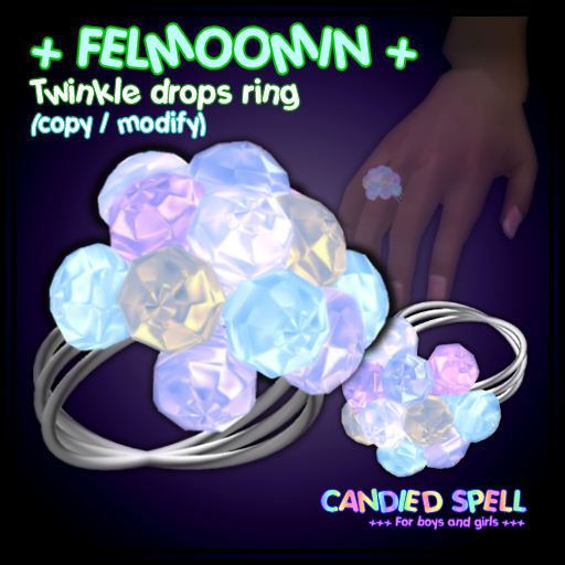 [CS] : + FELMOOMIN+ Twinkle drops ring
