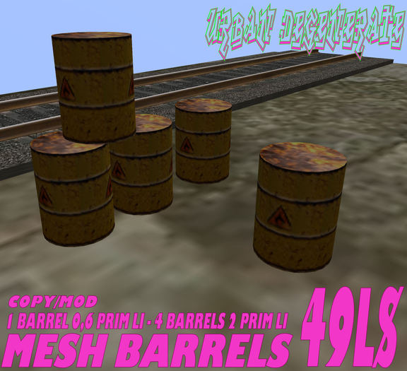 3 BIOHAZARD BARRELS