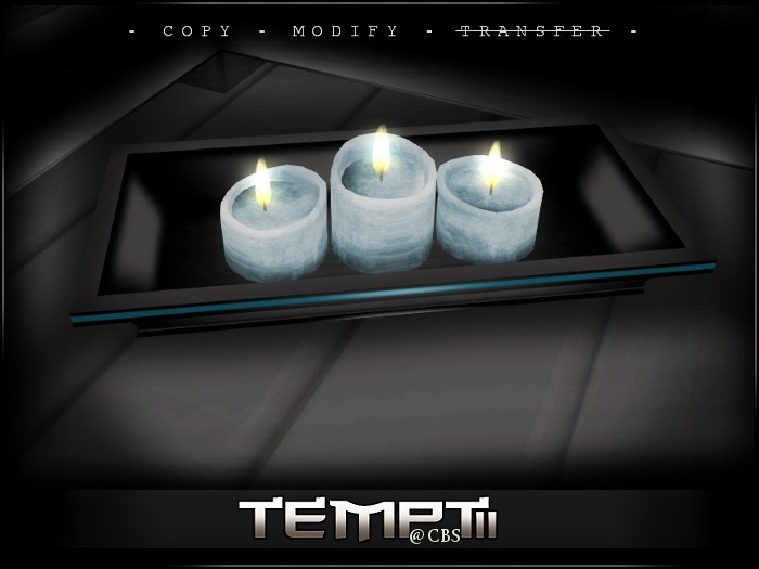 *Temptii* Candles Tray [BlueBlack]