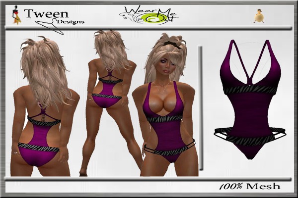 One- Piece Swimsuit purple