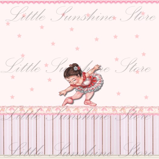 Wallpaper Little Ballerina - Little Sunshine Store