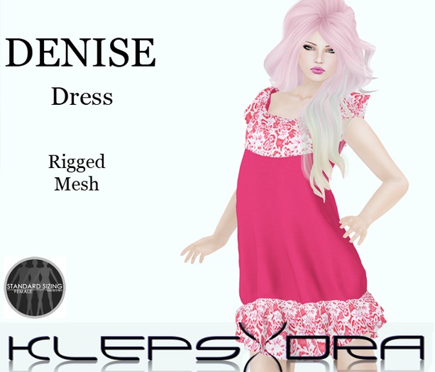 Denise Ruffle Dress - Berry